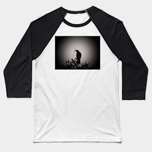 Crow silhouette Baseball T-Shirt